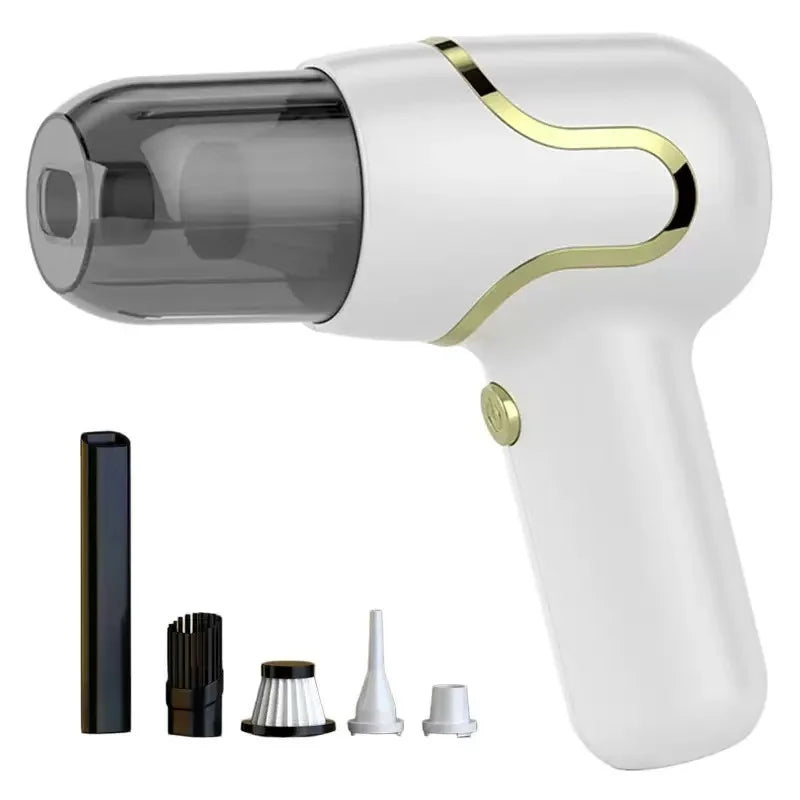 Portable Handheld Vacuum 5000Pa Cordless Car Vacuum Cleaner With Brushless Motor 4 In 1 For Keyboard, Home, Pet And Car