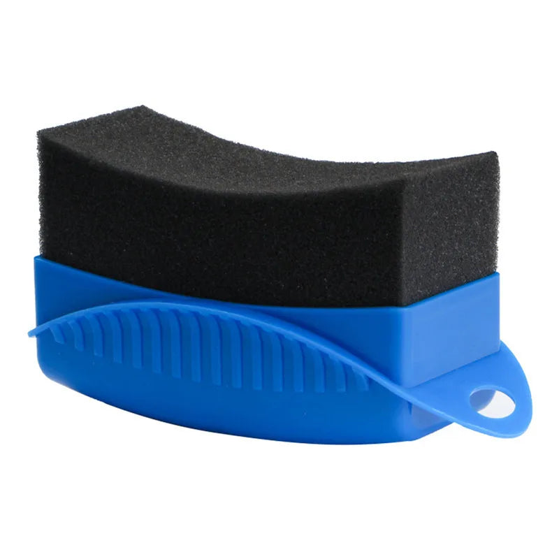 Car Wheel Polishing Waxing Sponge Brush ABS Plastics Washing Cleaning Tire Contour Dressing Applicator Pads Detail Accessories