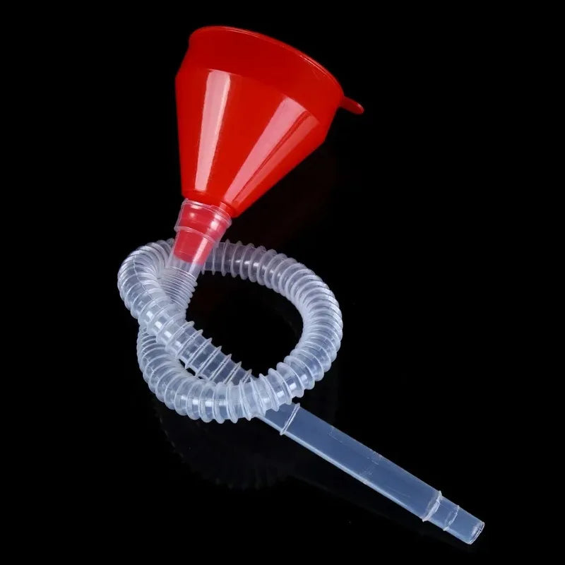 1Pc Car Refueling Funnel With Filter Strainer Gasoline Oil Fuel Filling Tools Motorcycle Oil Funnel Auto Accessories