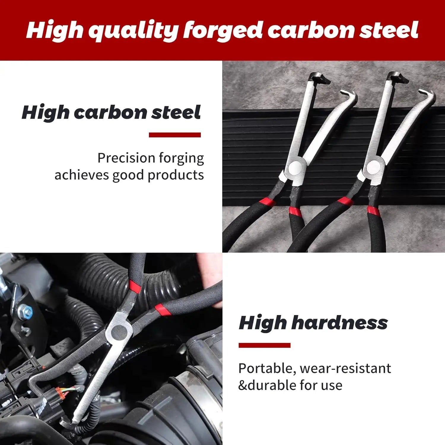 Cars Electrical Disconnect Pliers Fuel Line Wire Removal Plier Oil Pipe Separate Plier for Motorcycle Automotive Repair Tools