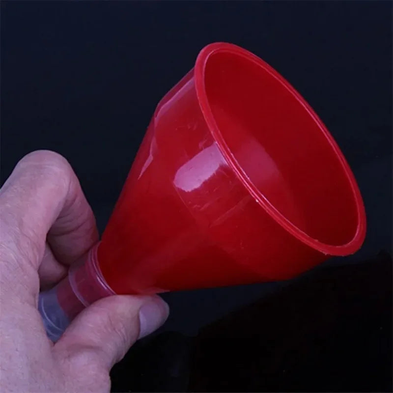 1Pc Car Refueling Funnel With Filter Strainer Gasoline Oil Fuel Filling Tools Motorcycle Oil Funnel Auto Accessories