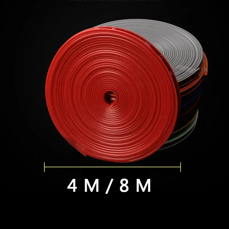 4M/8M Car Wheel Sticker Tire Protector Wheel Edge Protector Car Rim Protector Car Rim Styling Glossy Matte Auto Accessories