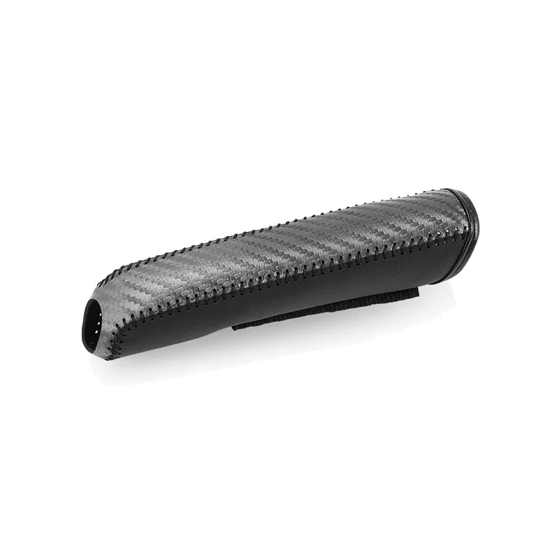 Carbon Fiber Car Leather Handbrake Cover Protective Sleeve Hand Brake Protection Car Interior Accessories