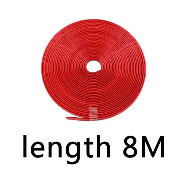 4M/8M Car Wheel Sticker Tire Protector Wheel Edge Protector Car Rim Protector Car Rim Styling Glossy Matte Auto Accessories