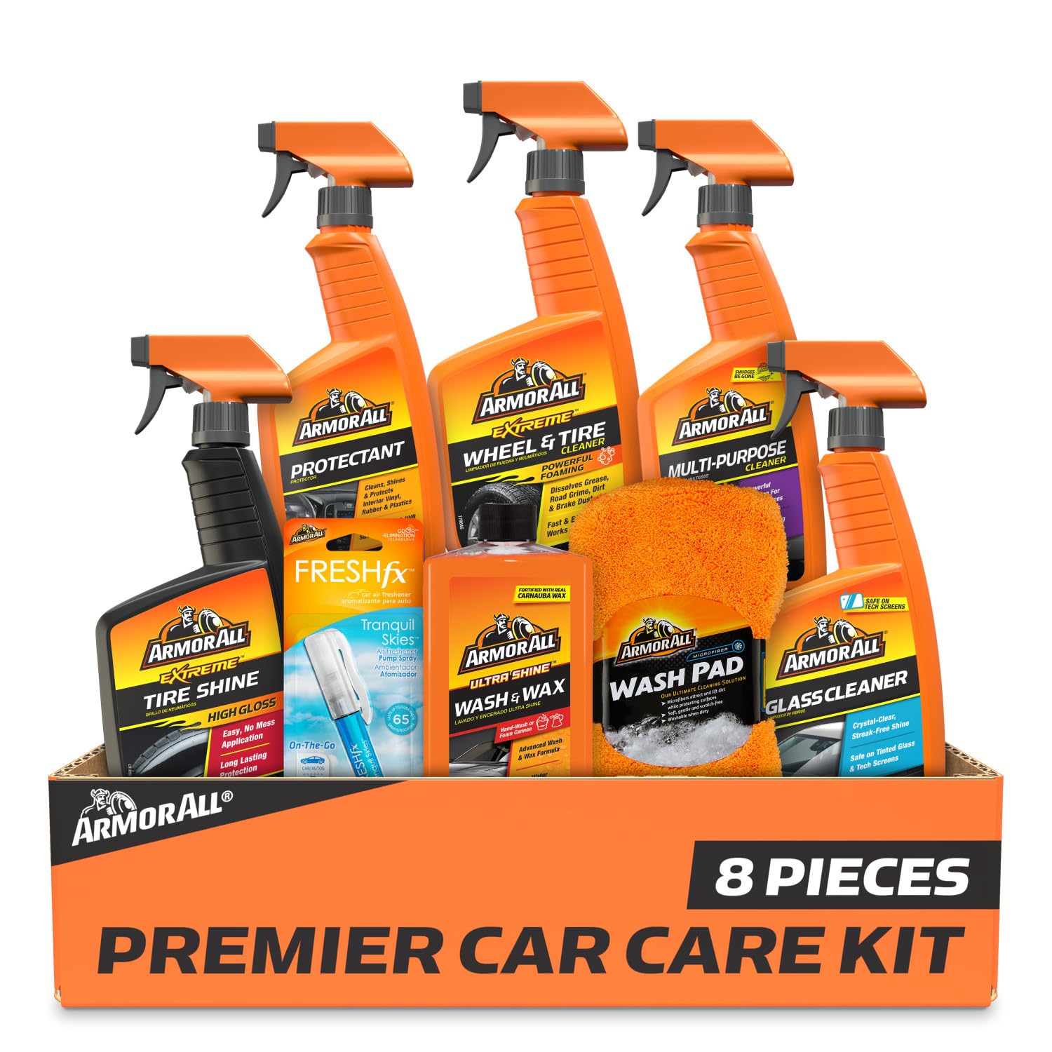 Armor All Cleaning Kit, Car Wash Soap, Wash Mitt & Microfiber Towel | Armor All Cleaning Kit, Car Wash Soap, Wash Mitt & Microfiber Towel