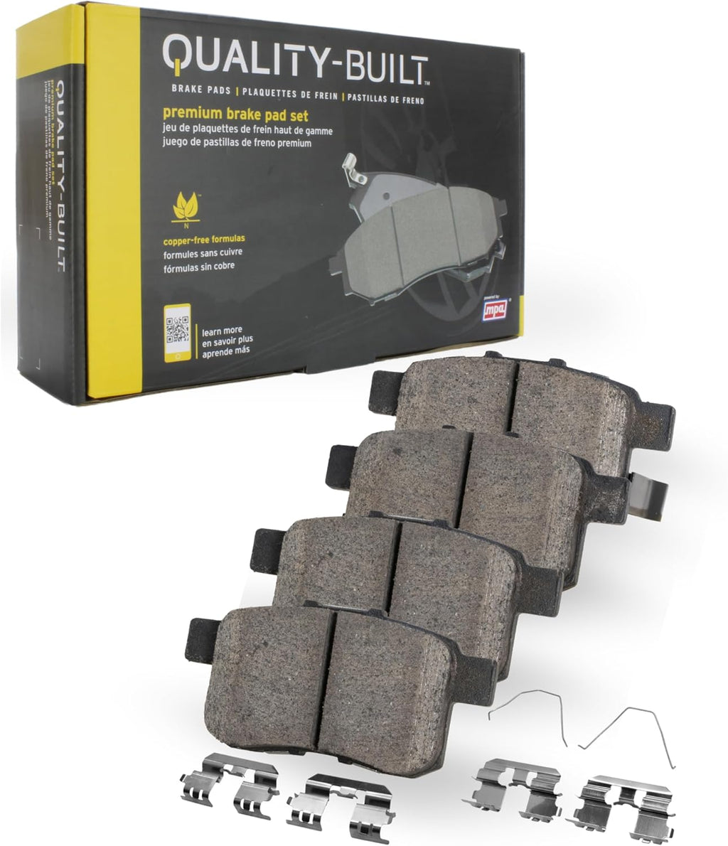 QUALITY-BUILT Rear Ceramic Brake Pads, Premium 1001-1921C, Compatible with 2016-2022 Chevrolet Malibu