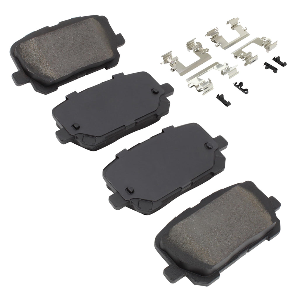 QUALITY-BUILT Rear Ceramic Brake Pads, Premium 1001-1057C, Compatible with 2005-2023 Chrysler/Dodge (300,Challenger,Charger,Magnum)