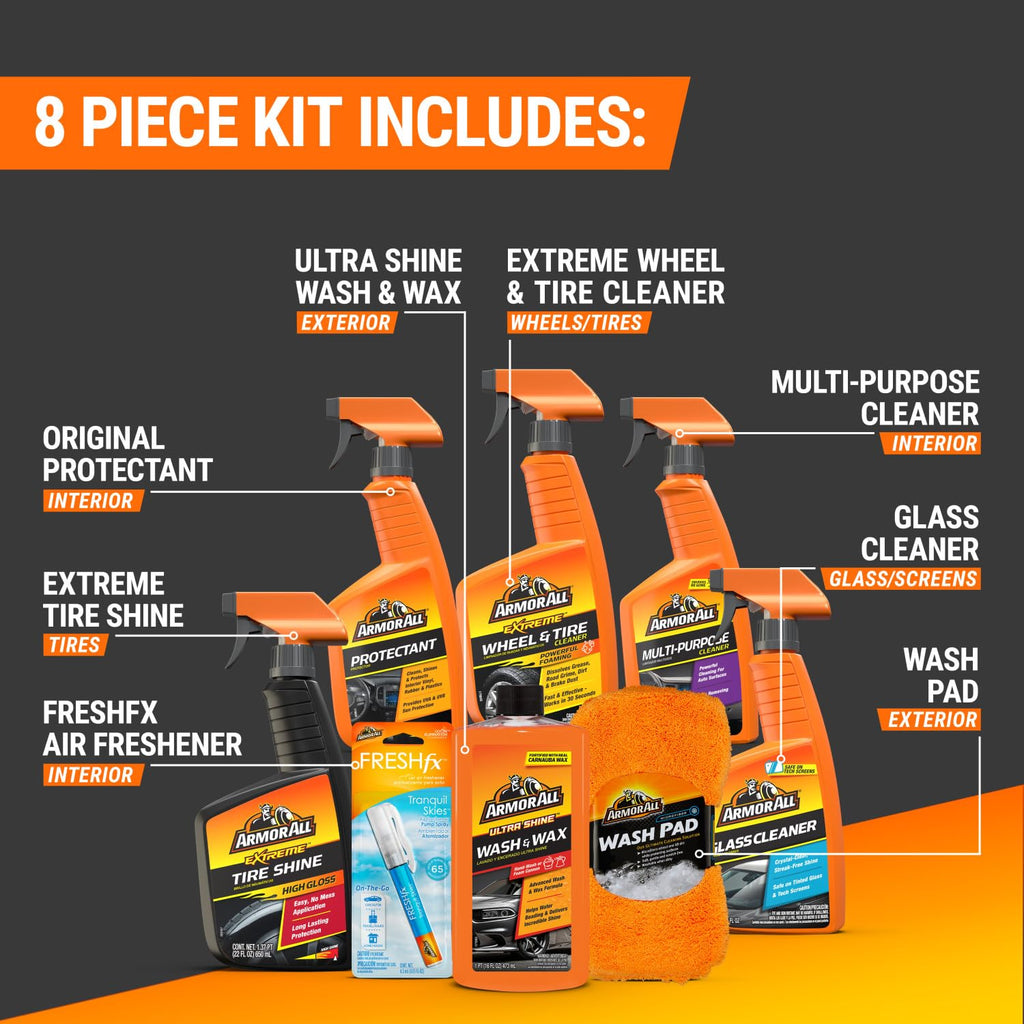 Armor All Cleaning Kit, Car Wash Soap, Wash Mitt & Microfiber Towel | Armor All Cleaning Kit, Car Wash Soap, Wash Mitt & Microfiber Towel