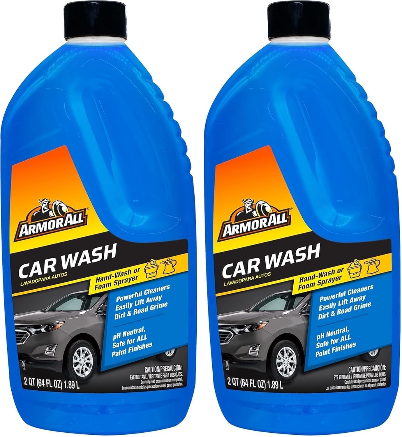 Armor All Foam Action Car Wash Soap, Cleaning Concentrate for Cars, Trucks, and Motorcycles, 64 Fl Oz Bottles (Pack of 4)