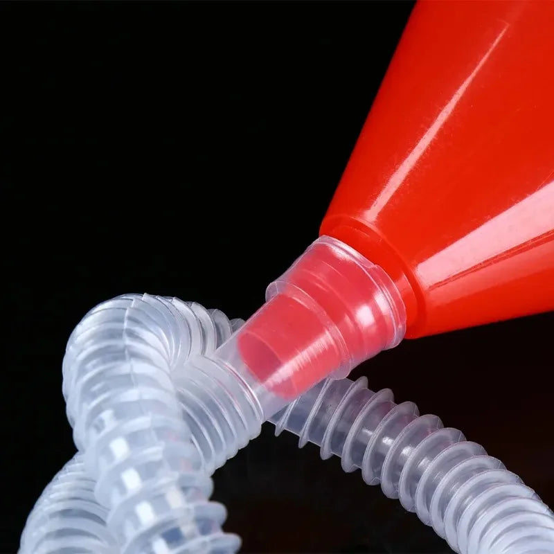 1Pc Car Refueling Funnel With Filter Strainer Gasoline Oil Fuel Filling Tools Motorcycle Oil Funnel Auto Accessories