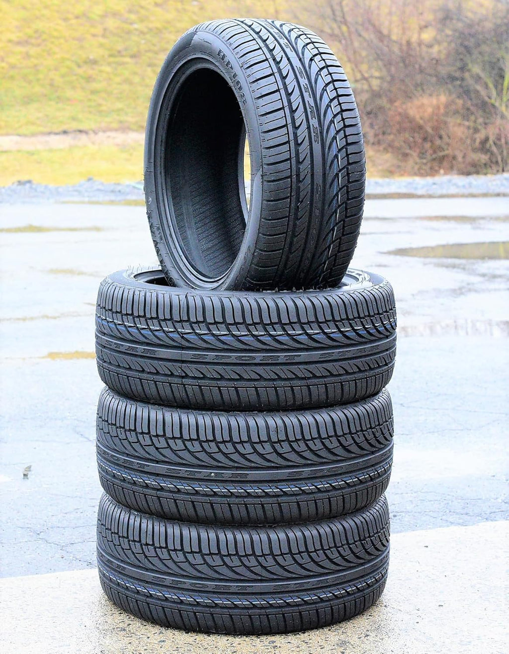 Set of 4 (FOUR) Fullway HP108 All-Season Passenger Car Performance Radial Tires-205/55R16 205/55/16 205/55-16 91V Load Range SL 4-Ply BSW Black Side Wall UTQG 380AA