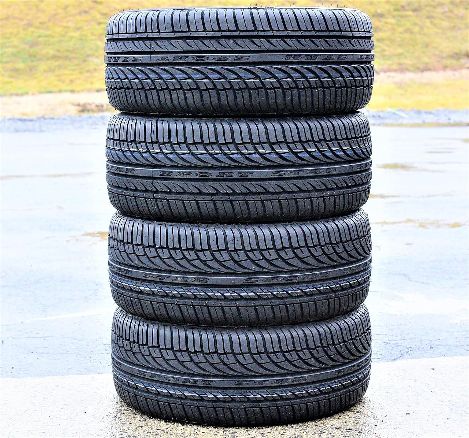 Set of 4 (FOUR) Fullway HP108 All-Season Passenger Car Performance Radial Tires-205/55R16 205/55/16 205/55-16 91V Load Range SL 4-Ply BSW Black Side Wall UTQG 380AA
