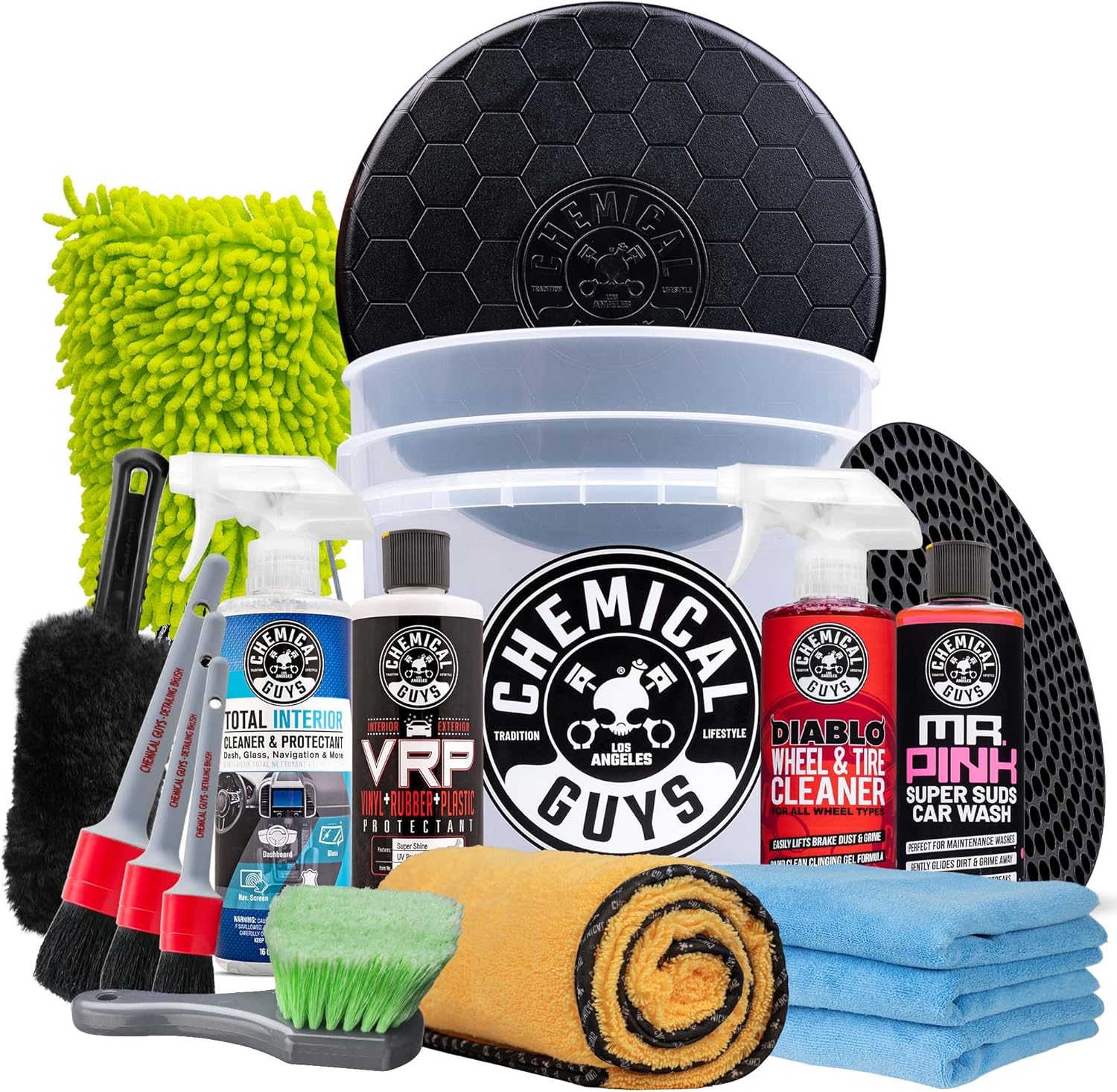 Chemical Guys Complete Car Detailing Kit, 17 Items