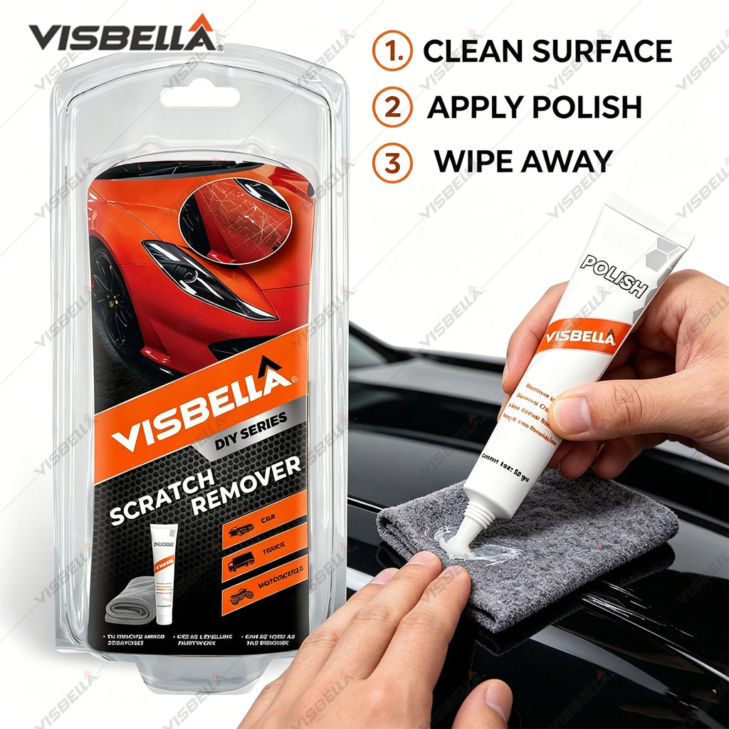 Car Scratch Remover Paste Repair Kit Metal Polishing Wax For Car Body Bumper Tires Paint Car Detailing Paint Restoration 50g