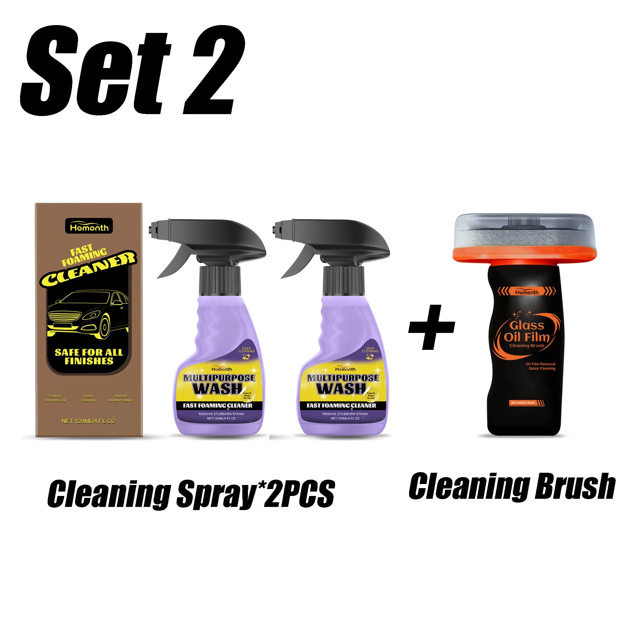 Multipurpose Cleaning Spray Car Glass Oil Film Remover Clean Stains Oil Films For Car Body Vehicle Rearview Mirror Windshield