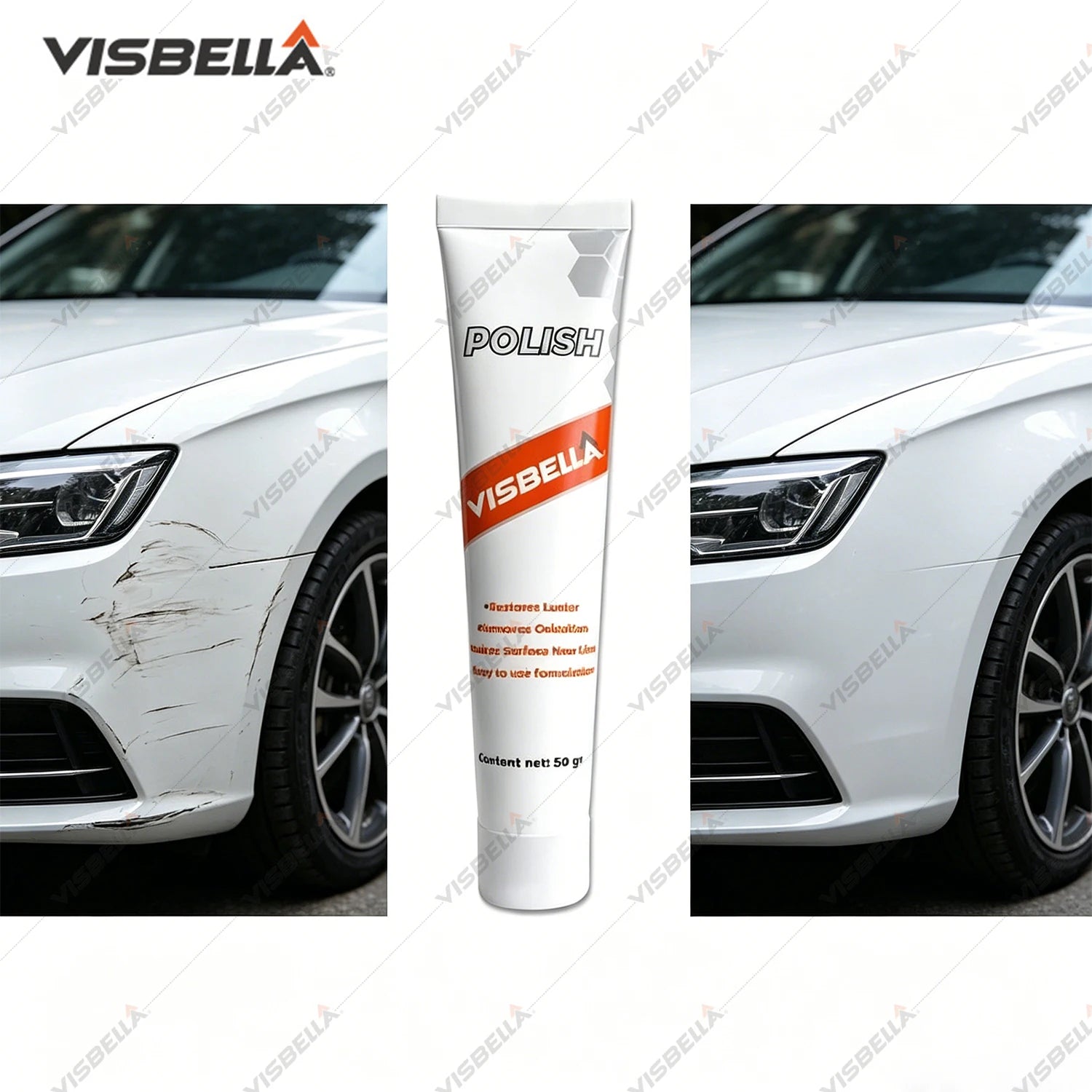Car Scratch Remover Paste Repair Kit Metal Polishing Wax For Car Body Bumper Tires Paint Car Detailing Paint Restoration 50g