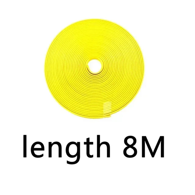 4M/8M Car Wheel Sticker Tire Protector Wheel Edge Protector Car Rim Protector Car Rim Styling Glossy Matte Auto Accessories