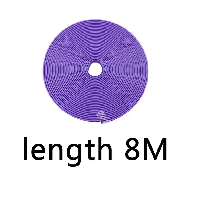 4M/8M Car Wheel Sticker Tire Protector Wheel Edge Protector Car Rim Protector Car Rim Styling Glossy Matte Auto Accessories