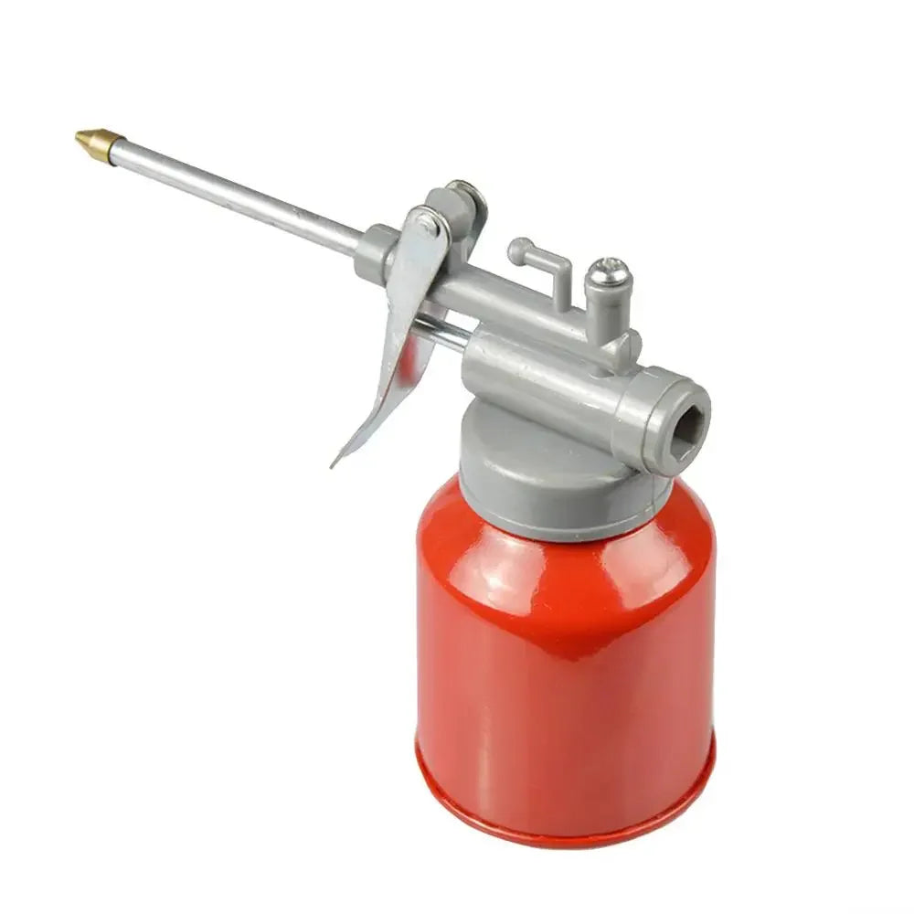 High-Pressure Oil Can Spout Thumb Pump Grease Gun with Copper Nozzle Repair Tool Mini Canister 250ml for Car Maintenance